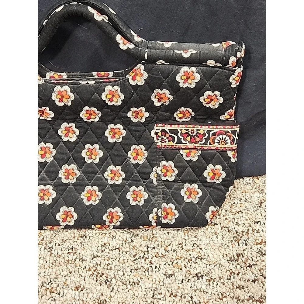 Vera Bradley Gabby Satchel Double Handle QuiltedWomen's Floral Pockets Lined Zip